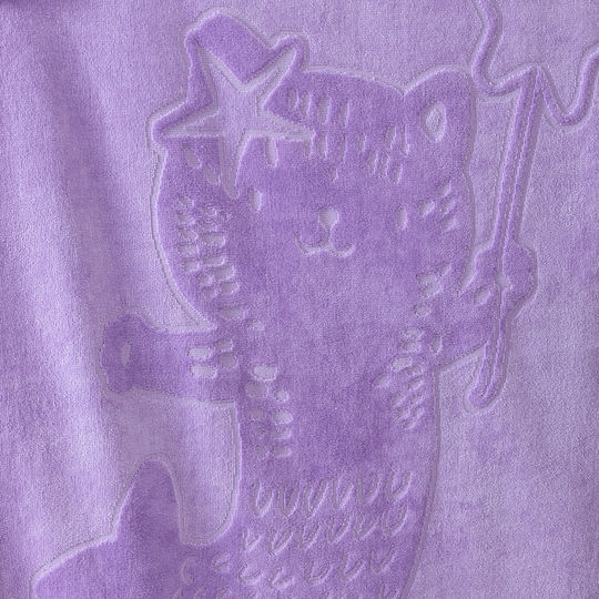 Nima Kids Beach Towel 70x140 Kira Jacquard Lilac