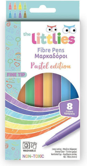 Creioane Colorate Littlies Fără Lemn 12 Culori Pastel 0647067