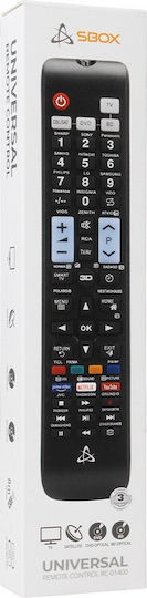 Sbox Universal Τηλεχειριστήριο RC-01400-UNIVERSAL για Τηλεοράσεις 3858894506774