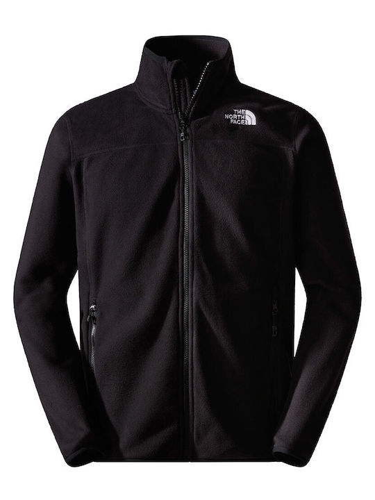 100 Glacier Men's Fleece Cardigan Black