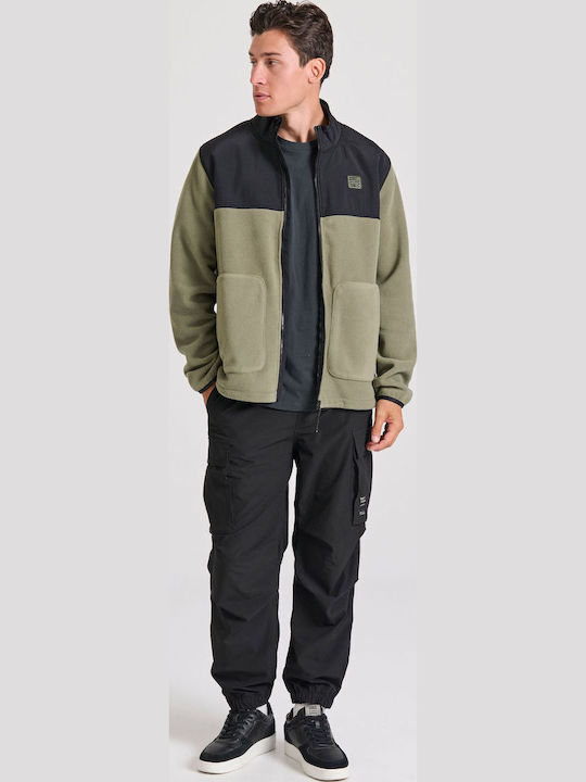 Ανδρική Ζακέτα Fleece Χακι