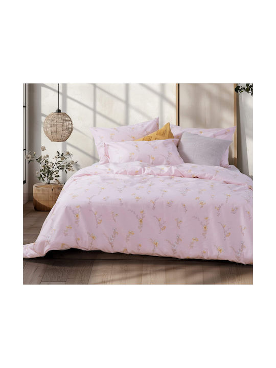 Nef-Nef Homeware Irida Kissenbezug mit Umschlagumschlag Pink 52x72cm.