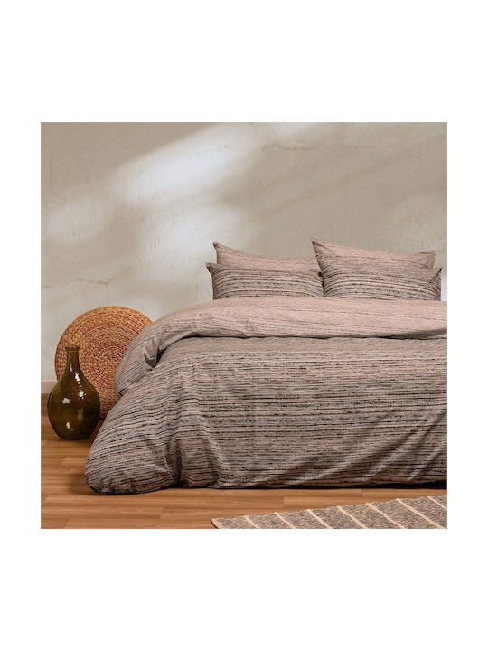Melinen Cassio Kissenbezug-Set mit Umschlagumschlag Grey 50x70cm.