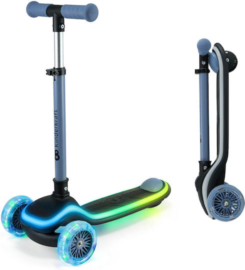 Kinderkraft Kids Scooter Foldable Raket 3-Wheel Blue