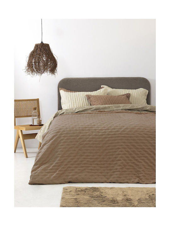 Palamaiki Tot Pillowcase Set Oxford Moka 50x70cm.