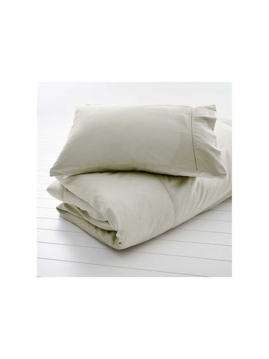Vesta Home Athena Pillowcase Set Oxford Ecru (colour: Ekpoy) 55x75cm.