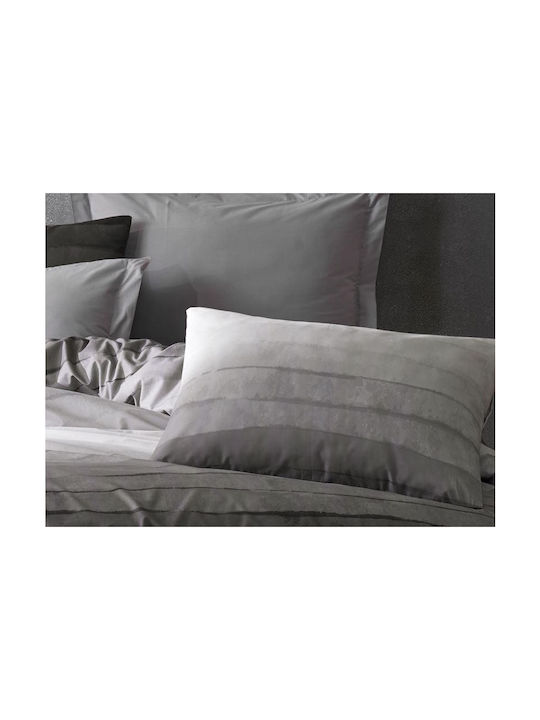 Dimcol Shades Of Grey Pillowcase with Envelope Cover 485 Grey 50x70cm.