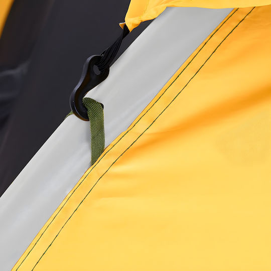 ArteLibre Ko Lipe Summer Camping Tent Igloo Yellow For 3 People 200x200x135cm