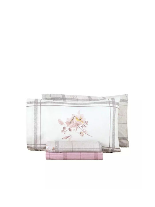Nima Reimon Pillowcase Set with Envelope Cover Pink 52x72cm.