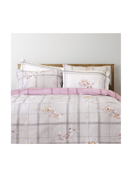 Nima Reimon Pillowcase Set with Envelope Cover Pink 52x72cm.