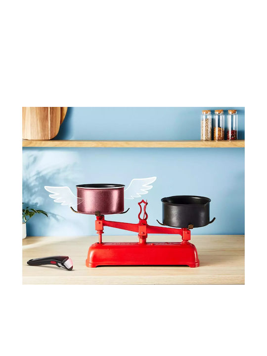 Tefal Ingenio Simply Cook Комплект Съдове За Готвене От Алуминий Бордо С Незалепващо Покритие 4 Части
