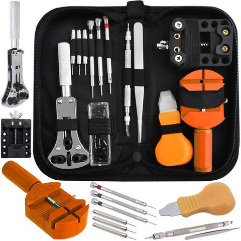 Caseta cu 13 Set de instrumente de reparare a ceasurilor