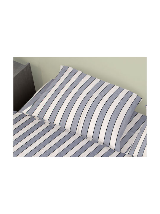 Dimcol Μαξιλαροθήκη με Φάσα 158 Navy 50x70εκ.