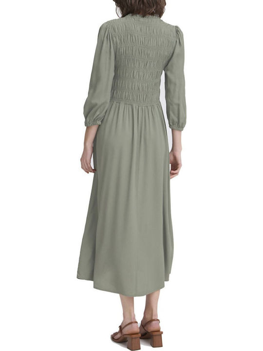 Rochie De Vară Midi Verde Măsliniu Green