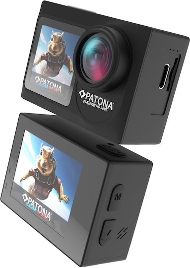 Patona Life SL4 5K Action Camera 5K Underwater with Screen 2" Black