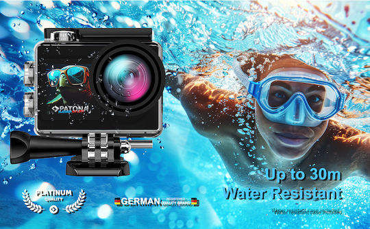 Patona Life SL4 5K Action Camera 5K Underwater with Screen 2" Black