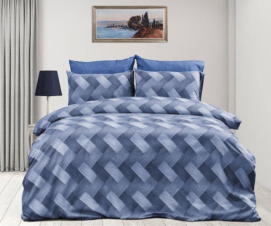 Dimcol Alcmene Pillowcase with Envelope Cover 454 Blue 50x70cm.