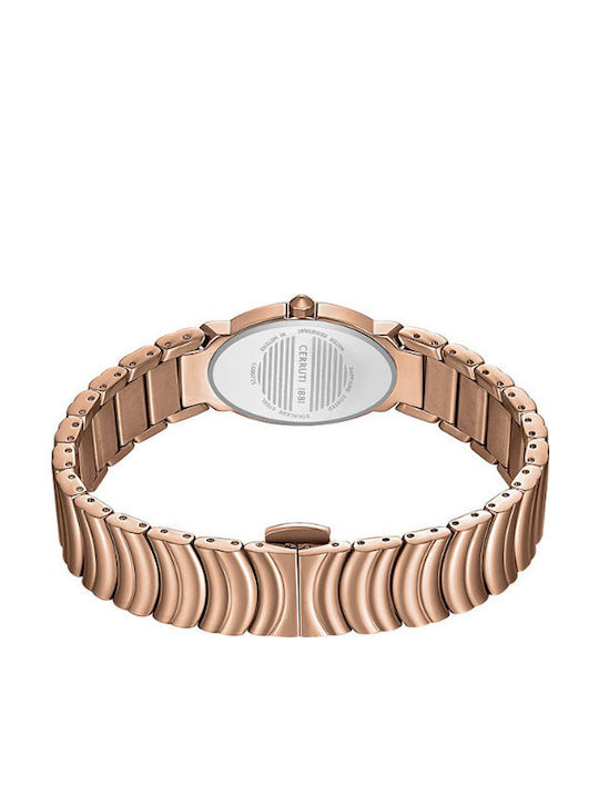 Cerruti Ceas de Damă cu Rose Gold Brățară Metalică