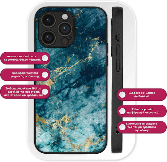 Sonique Marble Series Case for Motorola Moto G31 4G Moto G41 4G Blue