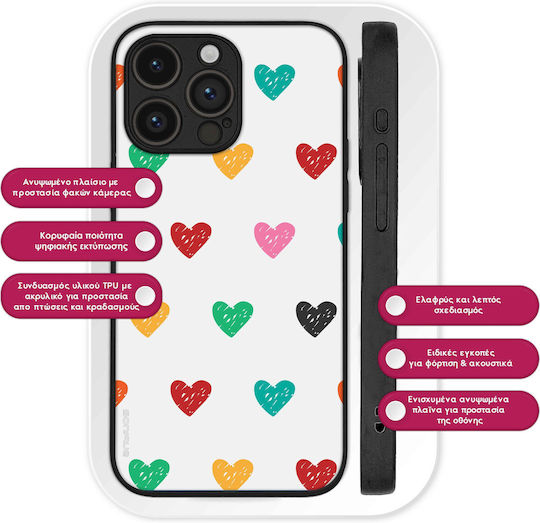Sonique Heart Series Case for Motorola Moto G31 4G Moto G41 4G White 02