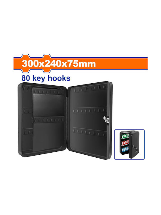 Dulap metalic pentru chei Wadfow 80 poziții 30x24x7.5cm Wysx1h03