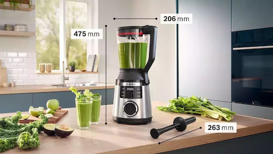 Bosch Serie 6 Блендери с Пластмасова Каната 2 л 1800W Сив