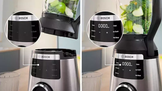 Bosch Serie 6 Блендери с Пластмасова Каната 2 л 1800W Сив