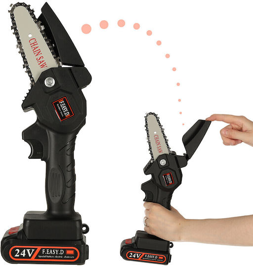 Akku-Kettensäge 24V mit Schiene 33cm