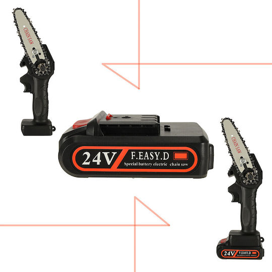 Akku-Kettensäge 24V mit Schiene 33cm