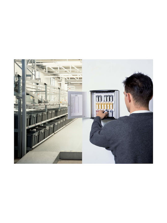 Durable Agățătoare Chei De Perete Metalică 18 Compartimente Cu Încuietoare