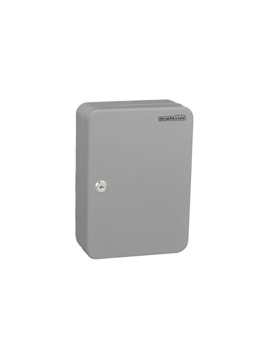 Bormann Metallic Wall Key Hook BMB1048 48 Hooks With Lock 25x18x7.5cm