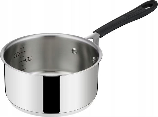 Tefal Jamie Oliver Σετ Κατσαρόλες από Ανοξείδωτο Ατσάλι Silver με Αντικολλητική Επίστρωση 3τμχ