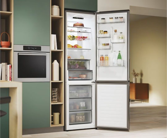 Candy Kühl-Gefrierkombination 409Es NoFrost H205xB59.5xT66.7cm. Inox ECN4CQTEX206