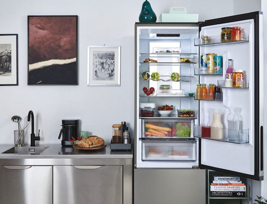 Candy Kühl-Gefrierkombination 409Es NoFrost H205xB59.5xT66.7cm. Inox ECN4CQTEX206