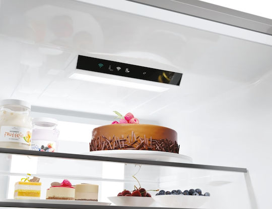 Candy Kühl-Gefrierkombination 409Es NoFrost H205xB59.5xT66.7cm. Inox ECN4CQTEX206