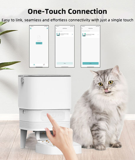 Bruno Automatisch Schalen aus Silikon Futter für Hund & Katze auf Basis von 4lt 30.98cm in Weiß Farbe