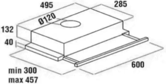 Hausberg Συρόμενος Απορροφητήρας 60cm Inox