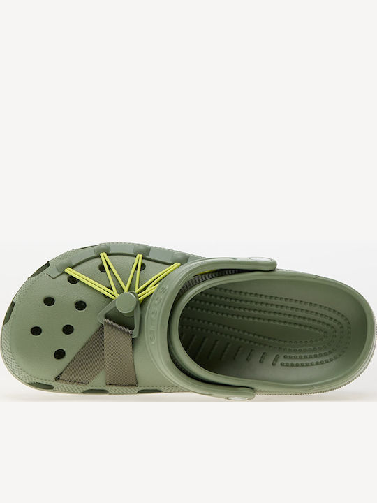 Crocs Lockdown Clogs Green