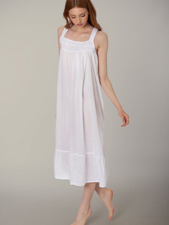 Damen Kaftan Strand White