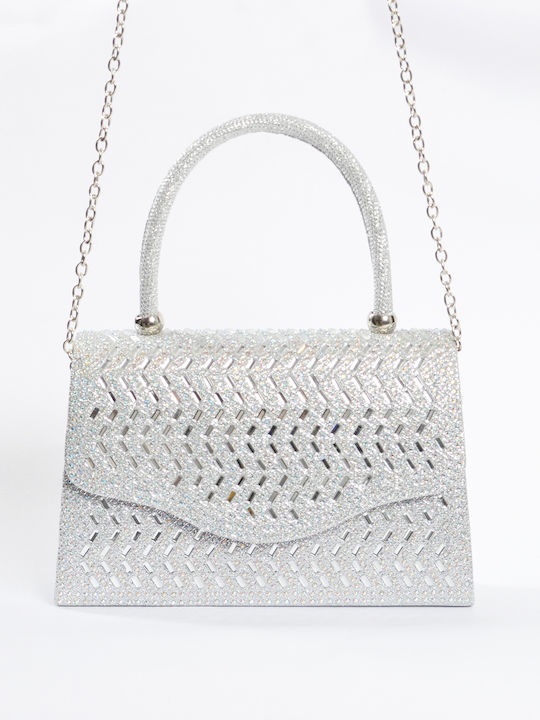 Damentasche Handtasche Silber