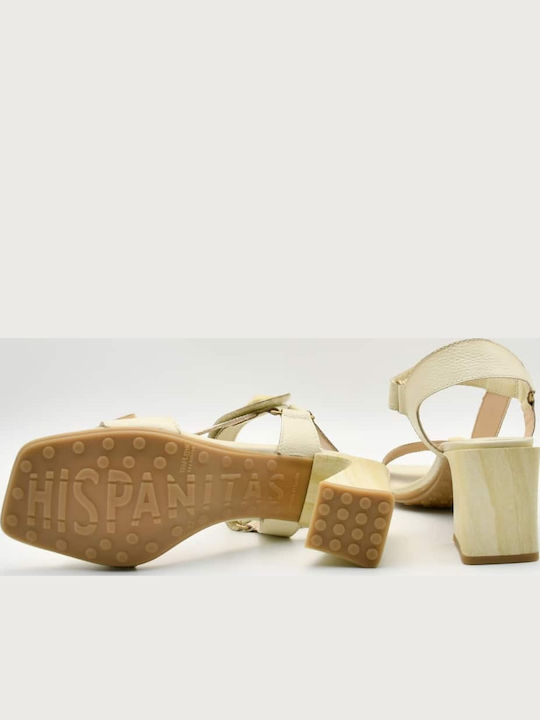 Leather Sandals Beige