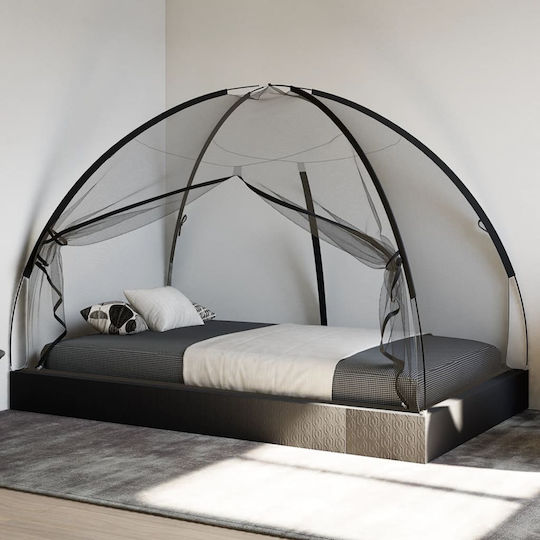 Mongolia Mosquito Net Doors 200 Mesh Black 200x120x130cm