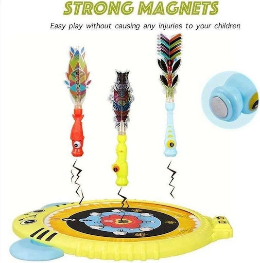 Dart Set Kids 3 Years+ Magnetic Scoreboard 3 Magnetic Darts 25.5x30x2.5 Cm Blue Yellow Red Green