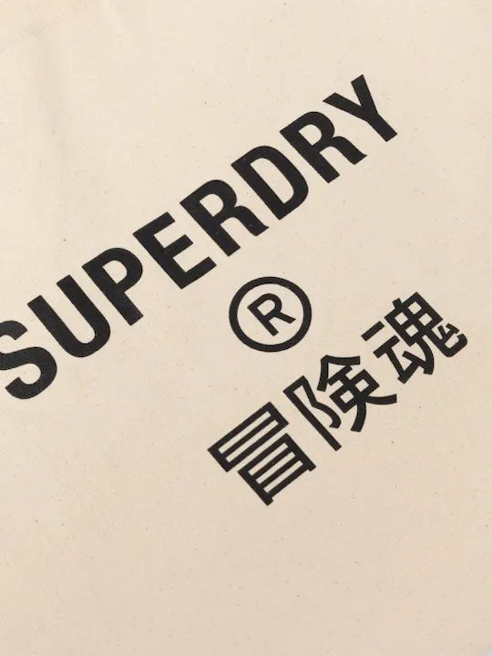 Superdry Unisex Canvas Tote Bag Y9110270a 1kg Natural Brown