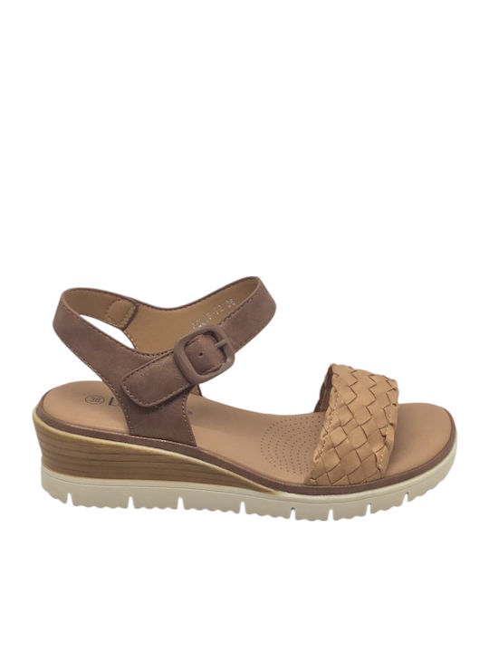 Anatomic Women's Ankle Strap Platforms Tabac Brown