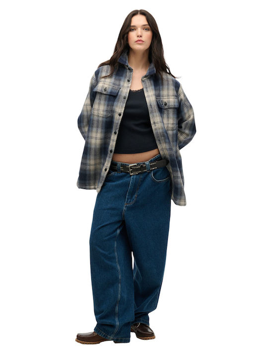 Women's Blouse Sleeveless Blue