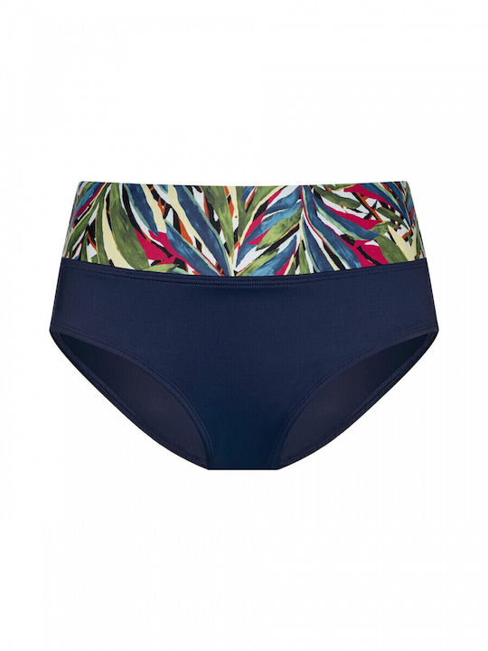 Bikini Slip High Waist Blue