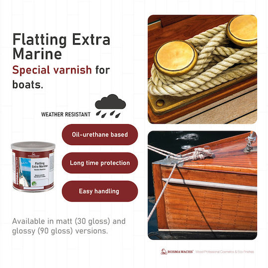 Borma Wachs Flatting Extra Marine Baza solventă Incolor Strălucitor 5lt