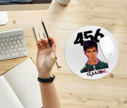 Koupakoupa Squid Game 456 Gi-hun Mouse Pad (200mm) Γκρι KP_29263_mousepad-round