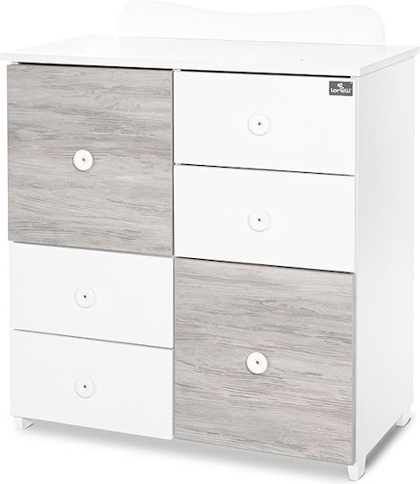 Comodă Pentru Bebeluși Cu 3 Sertare Albă 83x71x96cm